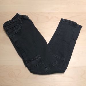 Faded Black Cargo Pants